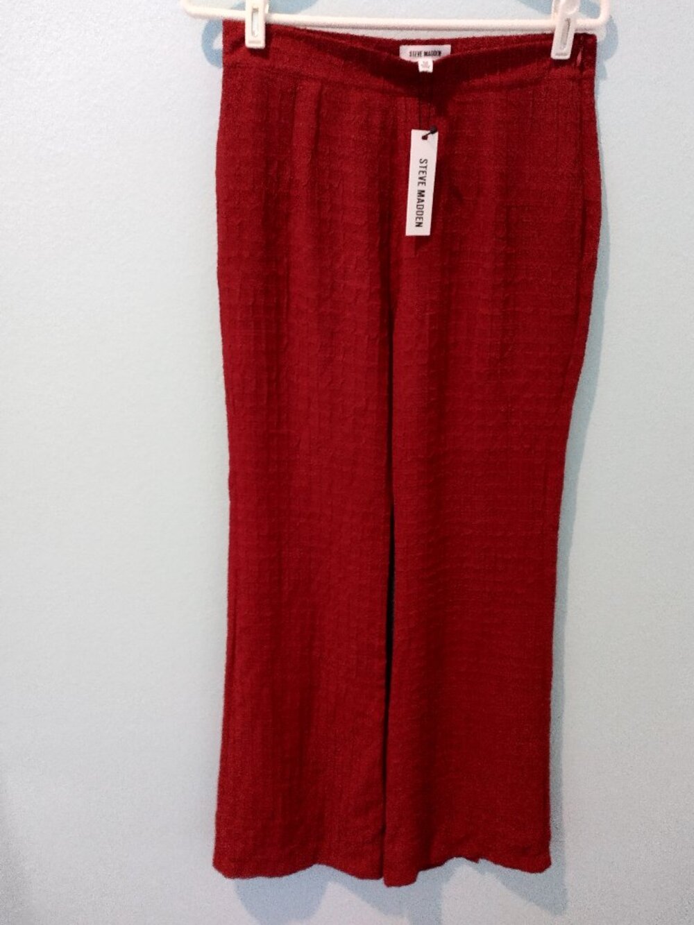 NWT Steve Madden Women’s-Rust-Pants-Flare-Side Zip Size Medium